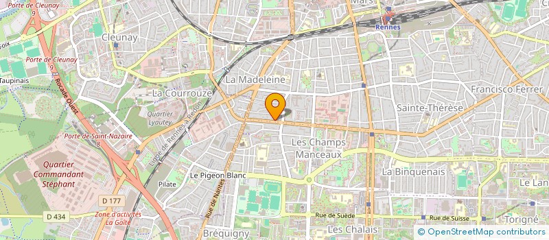 localisation de l'entreprise ATELIER DE RECHERCHE THEATRALE DE RENNES  RENNES