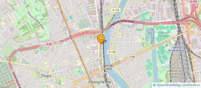 localisation de l'entreprise ATELIER DE RECTIFICATION DE PROFILS  CHOISY-LE-ROI