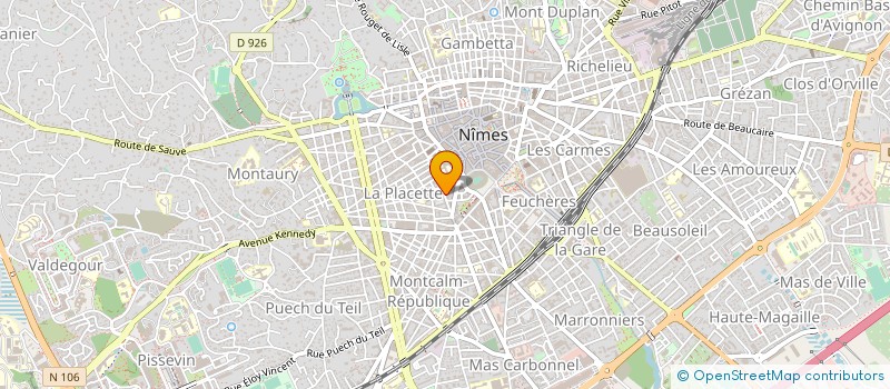 localisation de l'entreprise ATELIER DE RELIURE XXI à NIMES