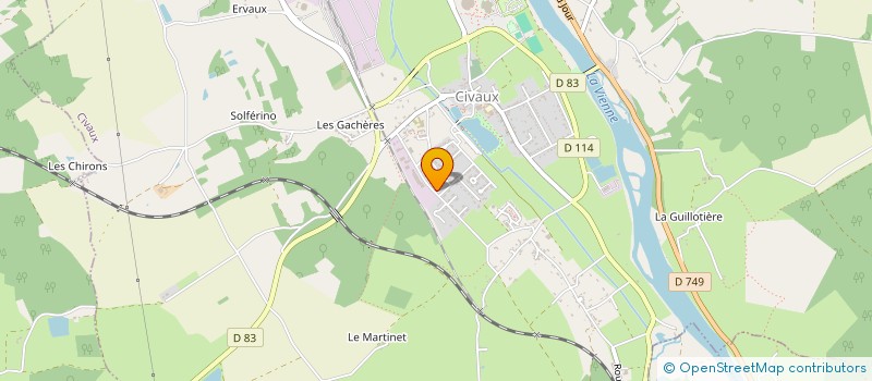 localisation de l'entreprise ATELIER DE REPARATION CIVAUSIEN  CIVAUX