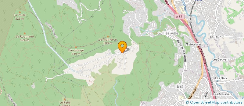 localisation de l'entreprise ATELIER DE RESTAURATION FOUASSE  SOLLIES-VILLE