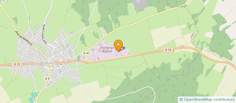 localisation de l'entreprise ATELIER DE SABLAGE ET THERMOLAQUAGE DES SAPINS à LEVIER