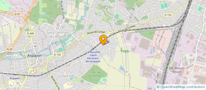 localisation de l'entreprise ATELIER DE SAINT GERMAIN MECB à ST GERMAIN LES ARPAJON