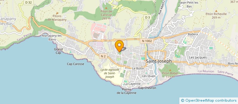 localisation de l'entreprise ATELIER DE SOUDURE ET FERRONNERIE CADET à SAINT-JOSEPH