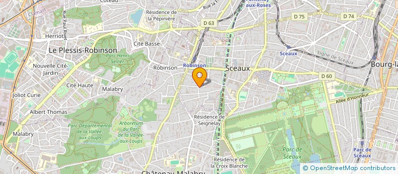 localisation de l'entreprise ATELIER DE TAMPONS ET D'IMPRIMERIE à SCEAUX