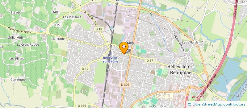 localisation de l'entreprise ATELIER DE TAPISSIER à BELLEVILLE-EN-BEAUJOLAIS