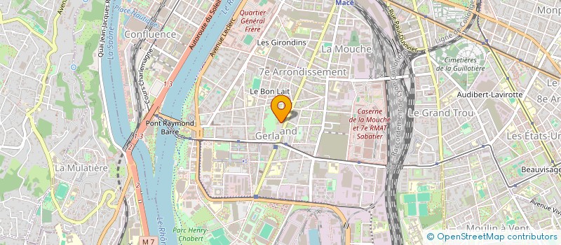 localisation de l'entreprise ATELIER DE TRADUCTION HISPANIQUE DE L'ENS DE LYON  LYON