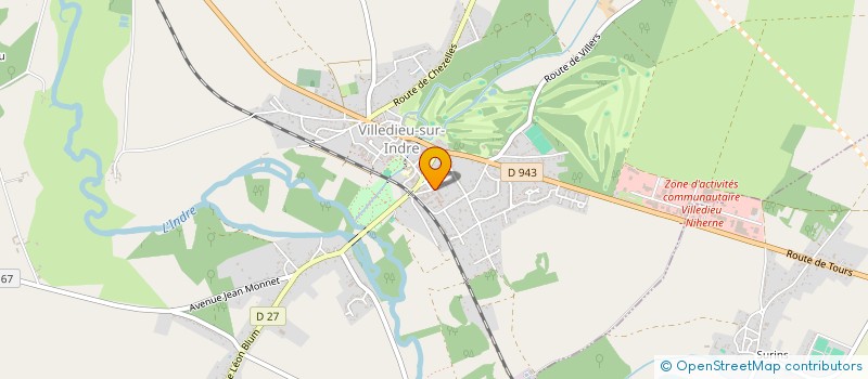 localisation de l'entreprise ATELIER DE VILLEDIEU à VILLEDIEU-SUR-INDRE