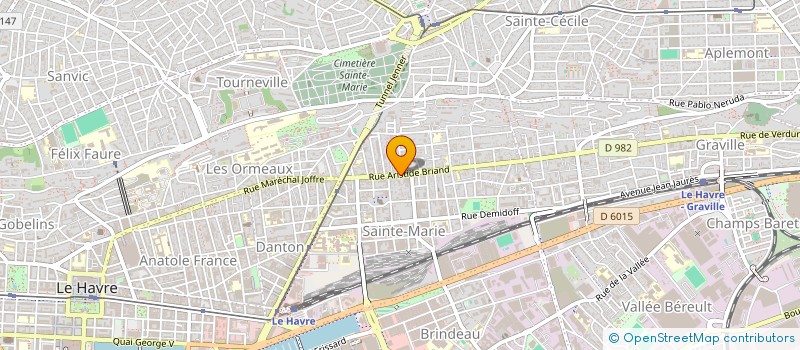 localisation de l'entreprise ATELIER DE ZAZI FLEURS  LE HAVRE