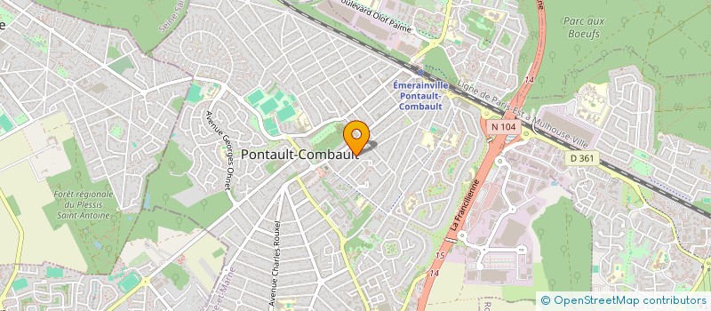 localisation de l'entreprise ATELIER DECO CONCEPT à PONTAULT-COMBAULT
