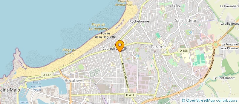 localisation de l'entreprise ATELIER DECOR FRANK BLIN  SAINT-MALO