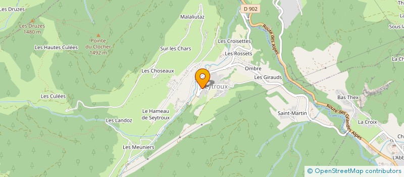 localisation de l'entreprise ATELIER DELERCE ARCHITECTURES  SEYTROUX