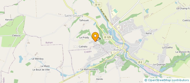 localisation de l'entreprise ATELIER DELPHINE L.  PLOERMEL