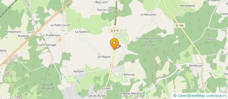 localisation de l'entreprise ATELIER DEMO  CARNAC