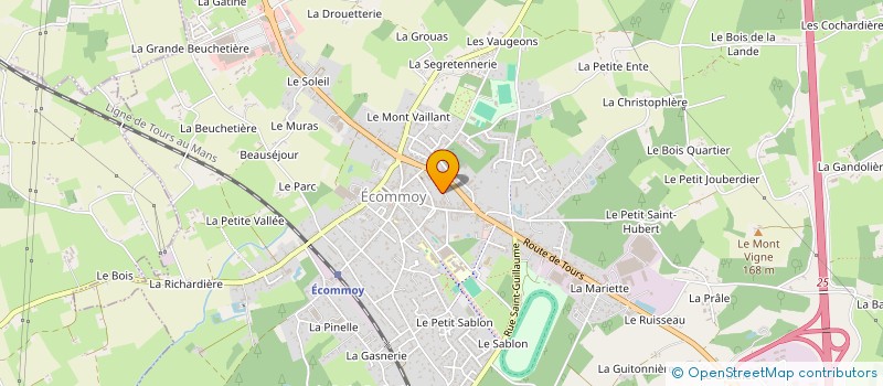 localisation de l'entreprise ATELIER DEPANNAGE 72  ECOMMOY