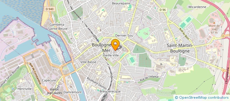 localisation de l'entreprise ATELIER DES 4 F à BOULOGNE-SUR-MER