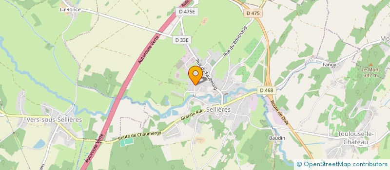 localisation de l'entreprise ATELIER DES ABEILLES à SELLIERES