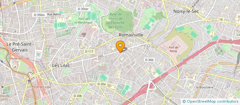 localisation de l'entreprise ATELIER DES ARTISTES RESISTANCE à ROMAINVILLE