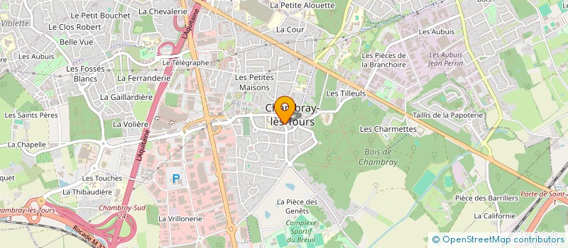 localisation de l'entreprise ATELIER DES ATOURS  CHAMBRAY-LES-TOURS