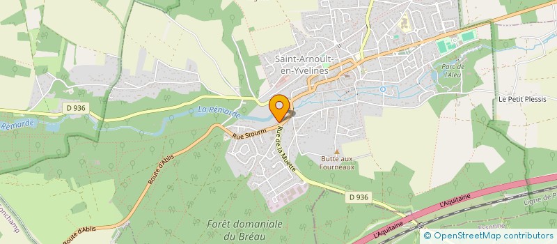 localisation de l'entreprise ATELIER DES AULNAIES à SAINT-ARNOULT-EN-YVELINES