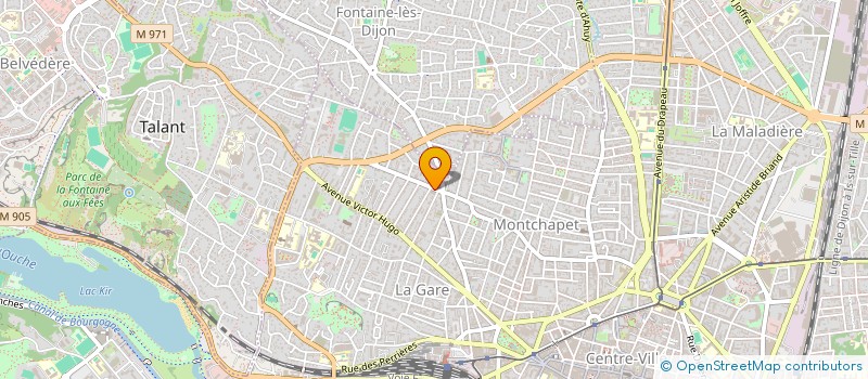 localisation de l'entreprise ATELIER DES AURORES  DIJON