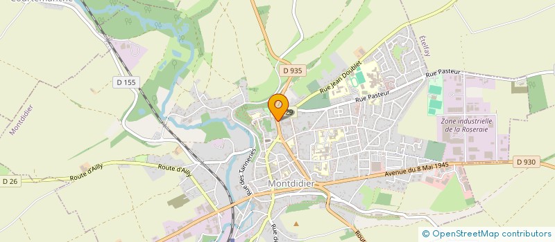 localisation de l'entreprise ATELIER DES BAROUDEURS EN CULOTTES COURTES  MONTDIDIER