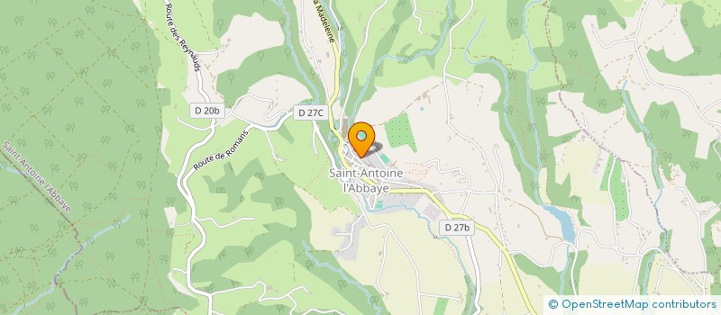 localisation de l'entreprise ATELIER DES BONS OEUVRIERS  SAINT ANTOINE L'ABBAYE