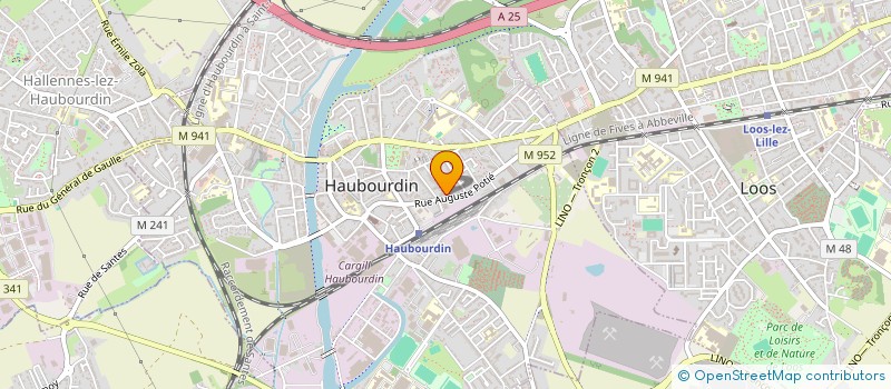 localisation de l'entreprise ATELIER DES CANAUX  HAUBOURDIN