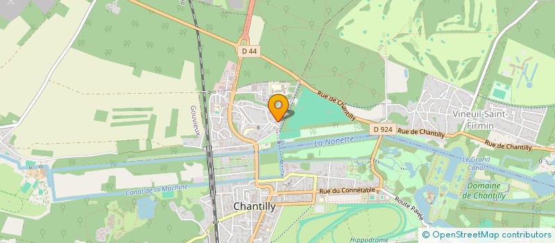 localisation de l'entreprise ATELIER DES CHATEAUX  CHANTILLY