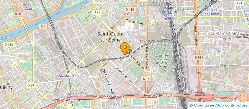 localisation de l'entreprise ATELIER DES COMPAGNONS à SAINT-OUEN-SUR-SEINE