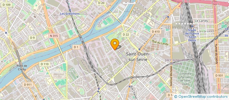 localisation de l'entreprise ATELIER DES EXPERTS à SAINT-OUEN-SUR-SEINE