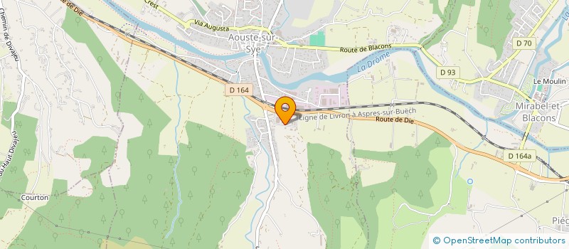 localisation de l'entreprise ATELIER DES FORGES DE LAUZUN  AOUSTE-SUR-SYE