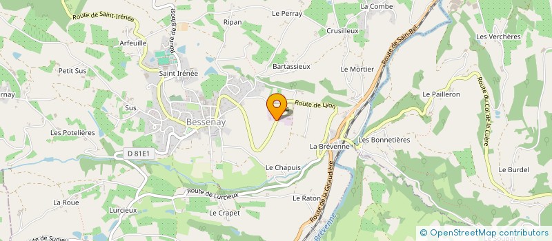 localisation de l'entreprise ATELIER DES GARELLES  BESSENAY