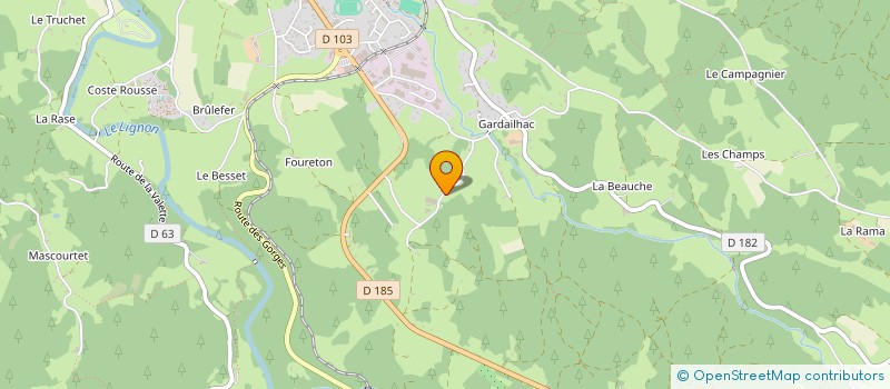 localisation de l'entreprise ATELIER DES GOUTS FRUITES  LE MAS-DE-TENCE