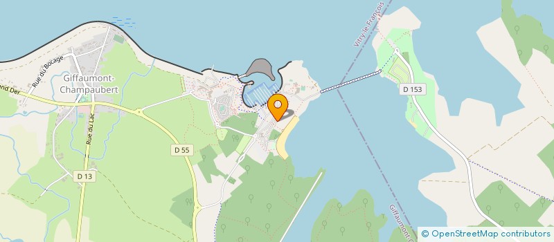 localisation de l'entreprise ATELIER DES GRANDS LACS - SITE DE GIFFAUMONT  GIFFAUMONT-CHAMPAUBERT