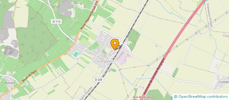 localisation de l'entreprise ATELIER DES HAUTES-COTES  CHAUX