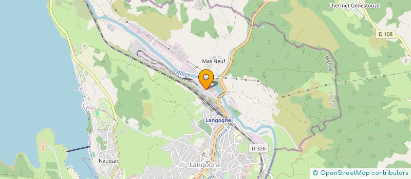 localisation de l'entreprise ATELIER DES HAUTS PLATEAUX  LANGOGNE