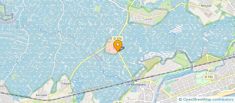 localisation de l'entreprise ATELIER DES MARINS à GUERANDE