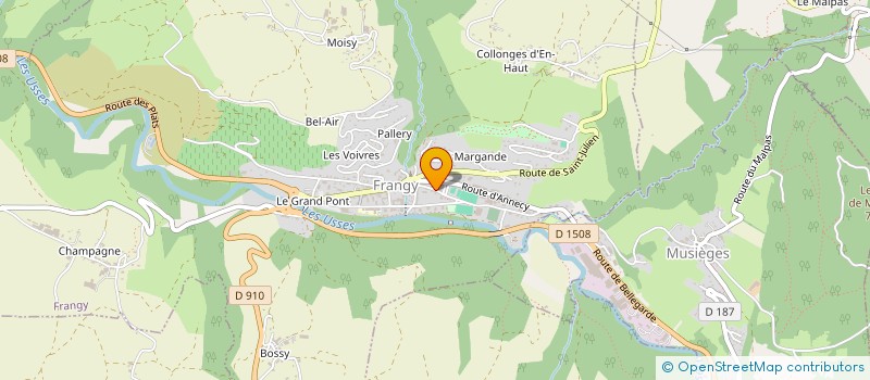 localisation de l'entreprise ATELIER DES MATIERES FRANCE  FRANGY