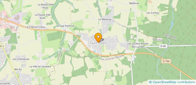 localisation de l'entreprise ATELIER DES METAUX à LANVALLAY