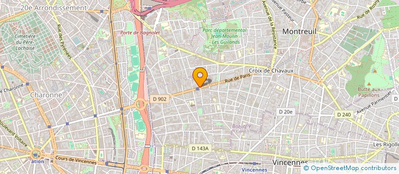 localisation de l'entreprise ATELIER DES MILLE à MONTREUIL
