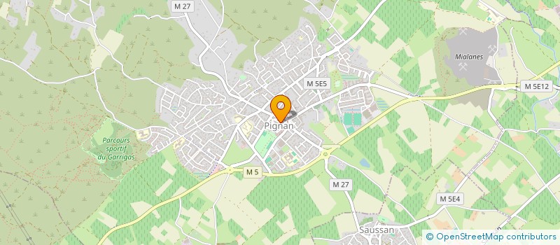 localisation de l'entreprise ATELIER DES MURALISTES  PIGNAN