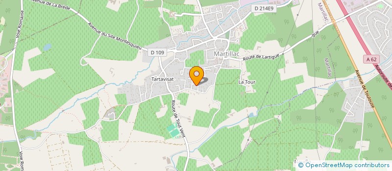 localisation de l'entreprise ATELIER DES NUANCES à MARTILLAC