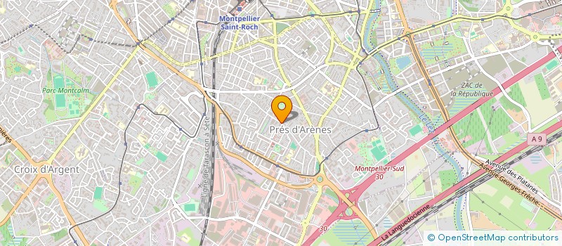 localisation de l'entreprise ATELIER DES PAINS ET GOURMANDISES à MONTPELLIER