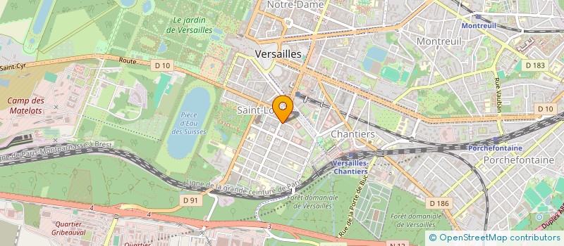 localisation de l'entreprise ATELIER DES PALAIS à VERSAILLES