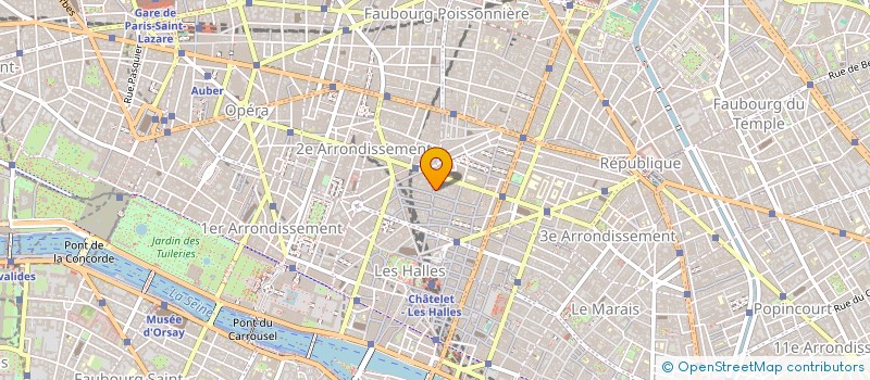 localisation de l'entreprise ATELIER DES PETITS CARREAUX à PARIS