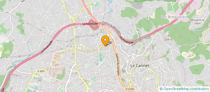 localisation de l'entreprise ATELIER DES PRINCESSES  MOUGINS