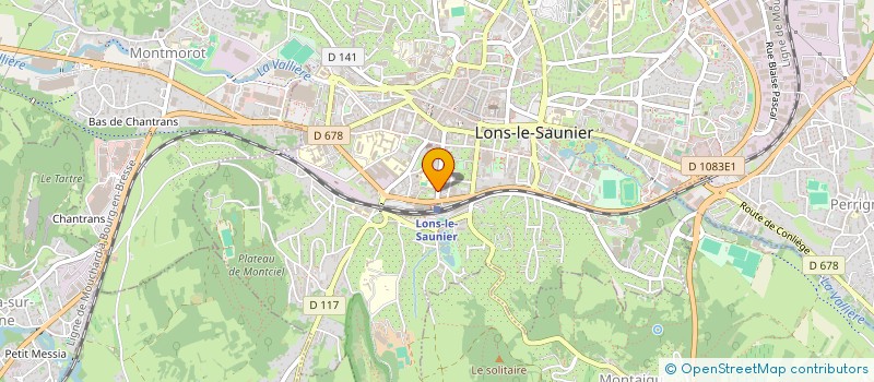 localisation de l'entreprise ATELIER DES QUATRE MAINS à LONS-LE-SAUNIER