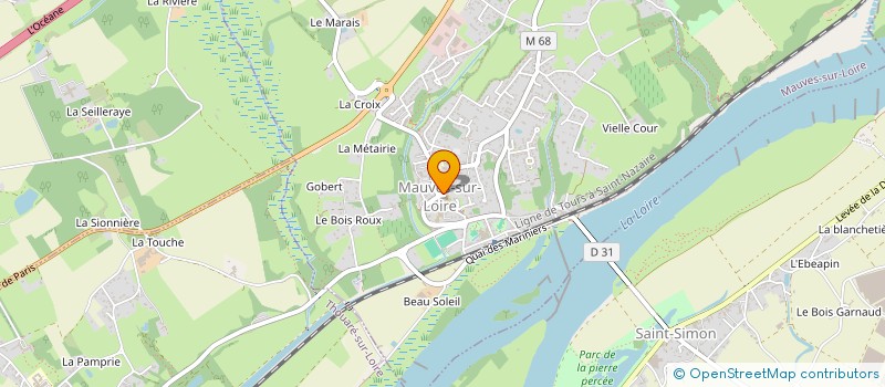 localisation de l'entreprise ATELIER DES REVES  MAUVES-SUR-LOIRE