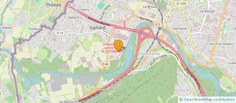 localisation de l'entreprise ATELIER DES ROCAILLES  GAILLARD